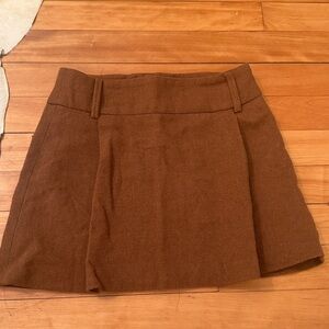 Zara Brown Mini Skirt